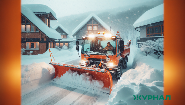 Снегопад осложнил движение по трассам области, задействована техника