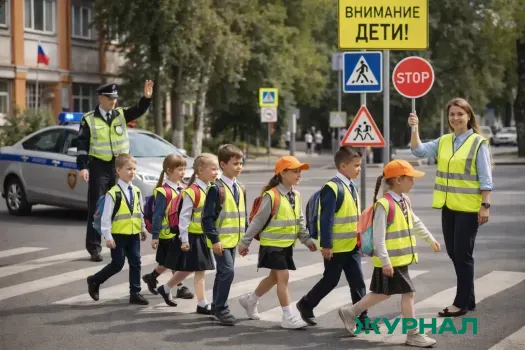 Ученики и родители Саратовской школы изучили безопасность на дорогах