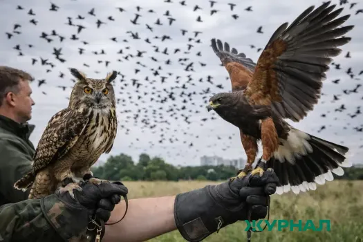 Саратовский филиал &laquo;Ситиматик&raquo; отмечает 4 года биорепеллентации с хищными птицами