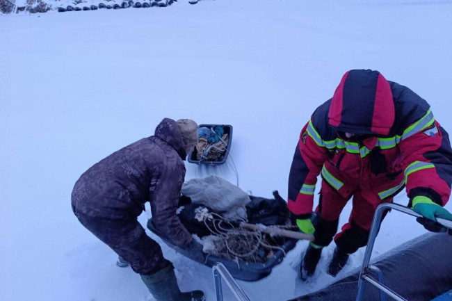 В Гагаринском районе Саратовской области спасли двух мужчин с льдины