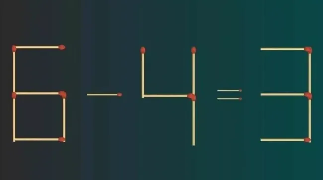 Используйте спички для тренировки мозга: исправьте равенство за 10 секунд