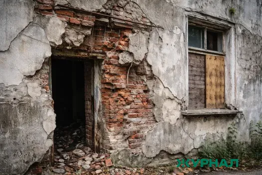 Разрушение дома в Мирном: жители жалуются на постоянные подтопления