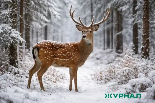 Дикие олени начали выходить к людям в заказнике &laquo;Центральный&raquo;