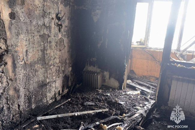 В Саратове в результате пожара в доме погиб 62-летний мужчина