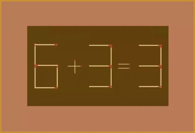 Используйте одну спичку, чтобы решить математическую загадку и прокачать мозг за 20 секунд
