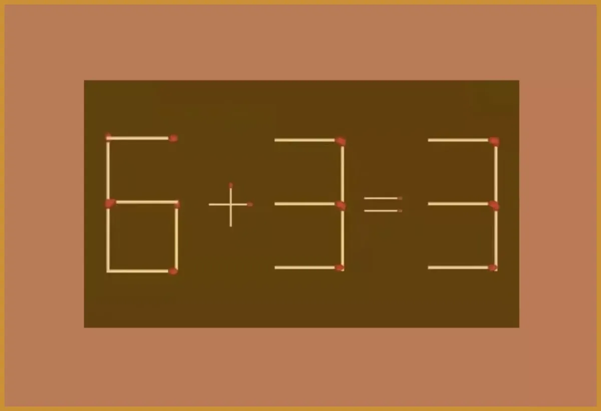 Используйте одну спичку, чтобы решить математическую загадку и прокачать мозг за 20 секунд