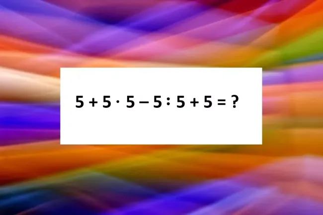 Решите математический пример за 10 секунд и проверьте свою смекалку