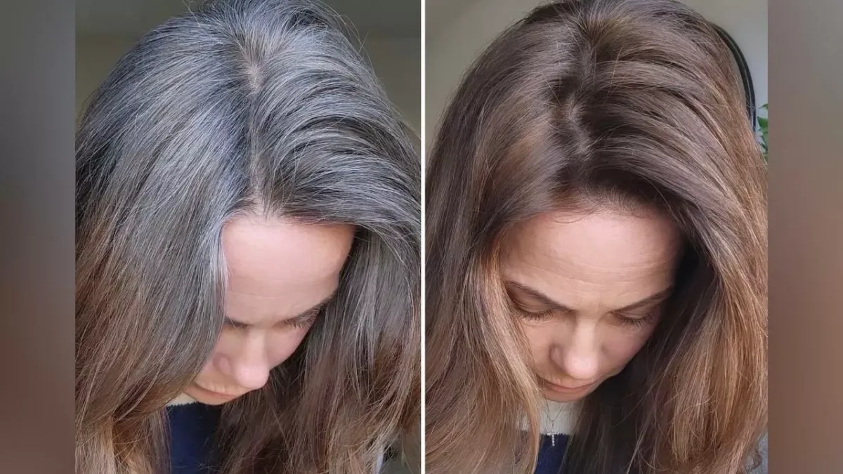 Скрываем седину тенями для глаз: простой способ без краски