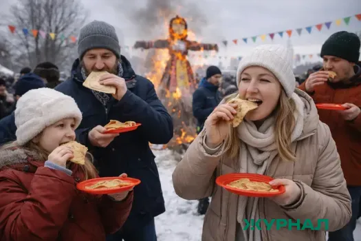 Праздник &laquo;Широкая Масленица&raquo; в Саратове: блины и конкурсы до 15:00
