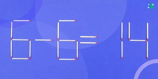 Исправьте равенство за 10 секунд: головоломка со спичками для тренировки ума