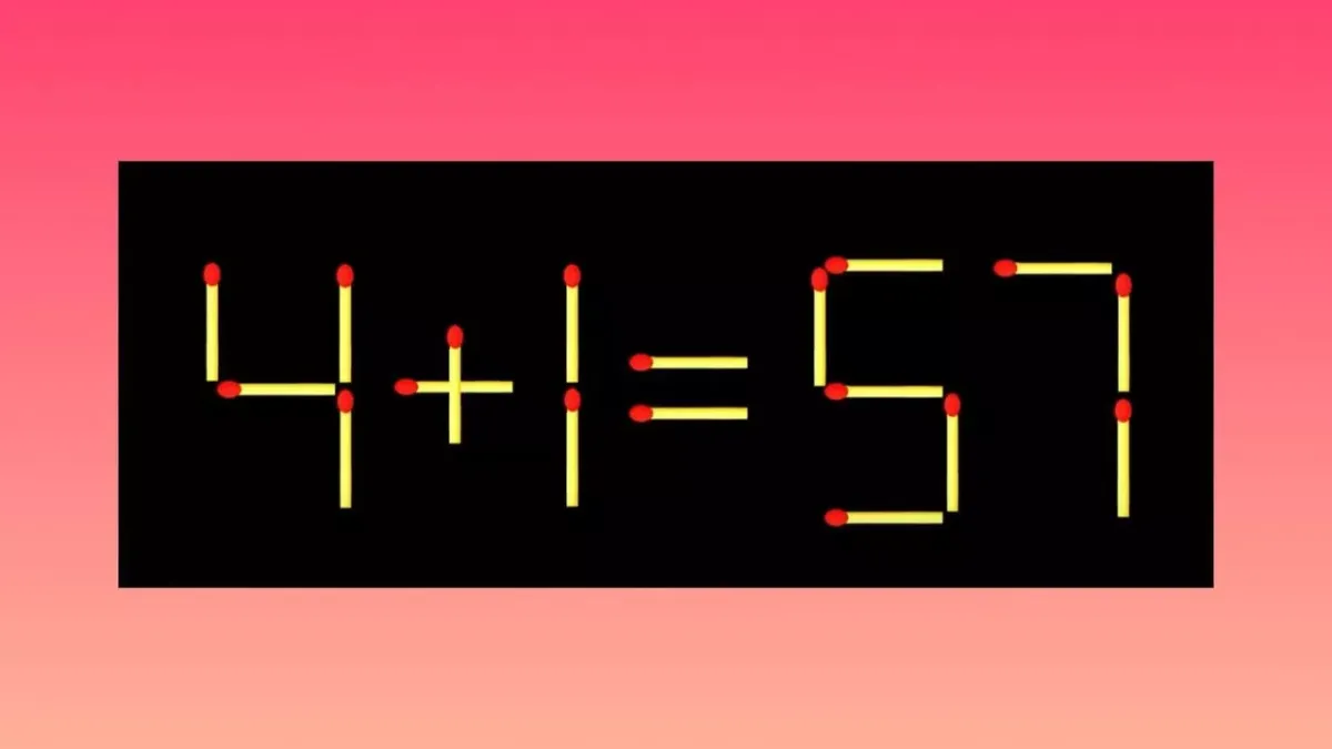 Исправьте спичечное равенство за 30 секунд и развивайте пространственное мышление