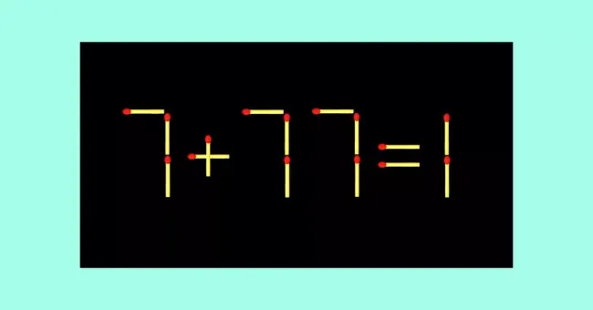 Используйте спички для тренировки ума: решите сложную головоломку с одним движением