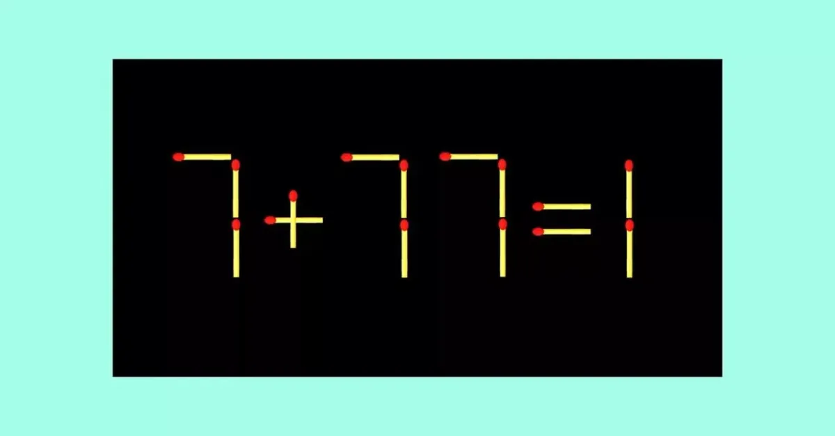 Используйте спички для тренировки ума: решите сложную головоломку с одним движением