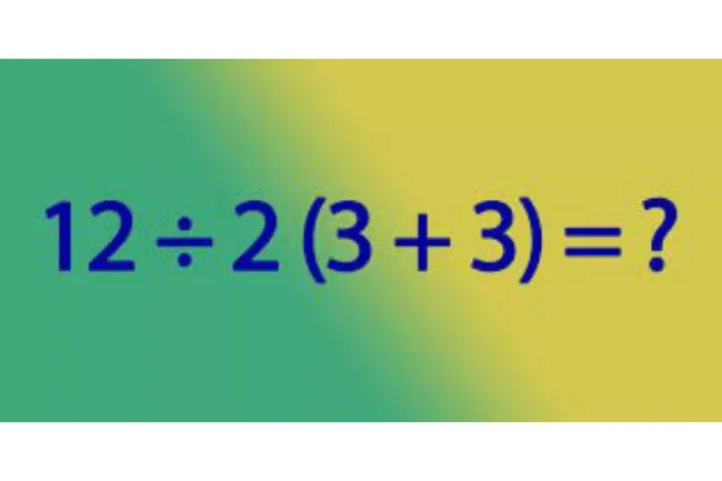 Решите математическую задачу 12:2(3+3) и прокачайте свой мозг