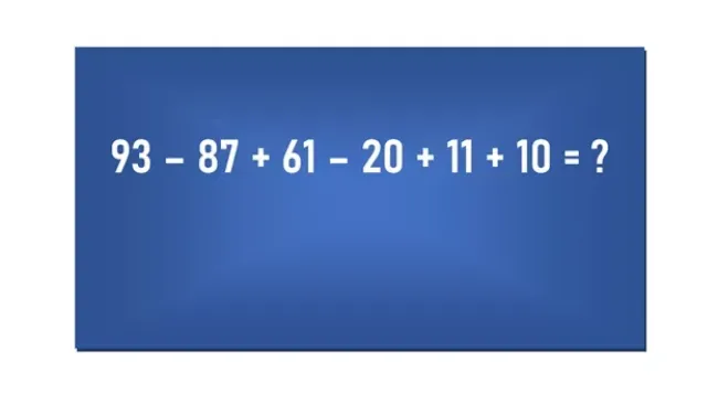 Проверьте свою математическую смекалку: решите пример за 20 секунд и узнайте результат