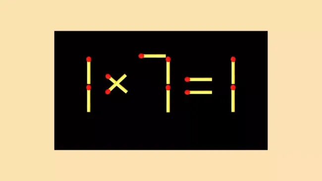 Исправьте неверное математическое выражение, переместив одну спичку за 15 секунд