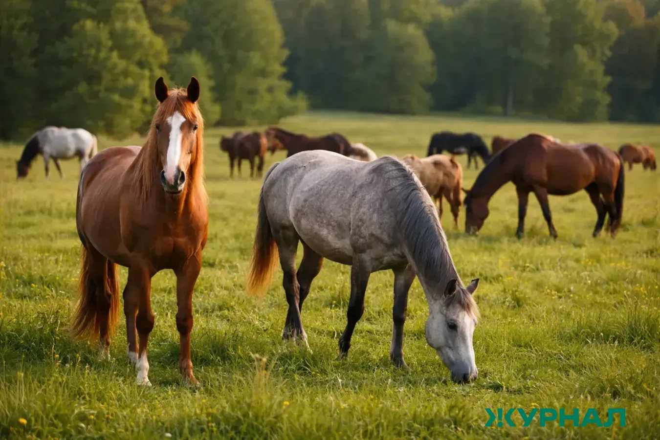В Энгельсе лошадей оставили без присмотра возле оживлённой трассы