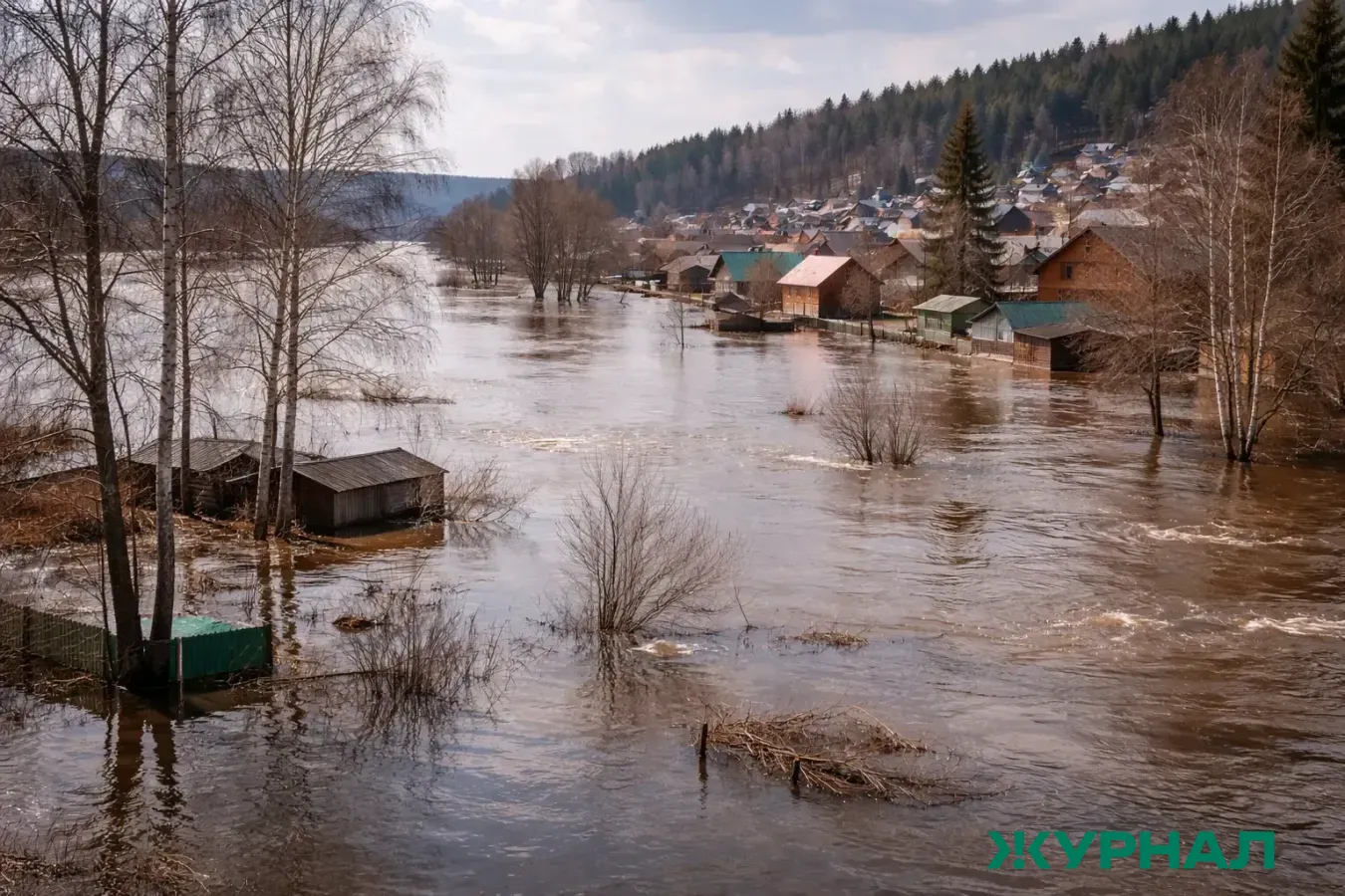 Подъем воды в реке Камелик привел к переливу моста в Максютово