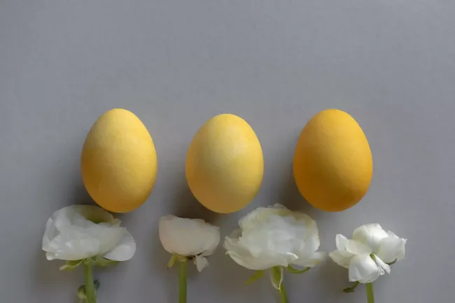 Пастельные пасхальные яйца без химии: как окрасить их ромашкой