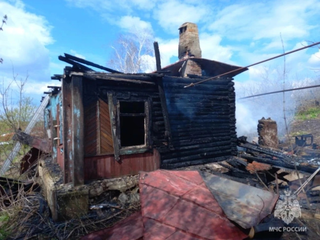 В Ртищево после пожара в нежилом доме найден труп мужчины