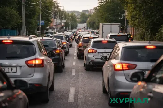 Утром Саратов застыл в семибалльных пробках