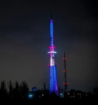 1 мая на телебашне в Саратове включат тематическую подсветку