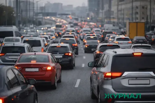 Пробки в Саратове достигли 7 баллов из-за аварий и перекрытий улиц