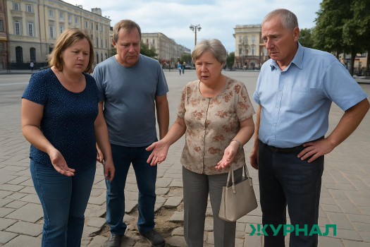 Саратовцы недовольны качеством ремонта плитки на площади Кирова